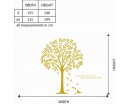 Linden Tree with Quotes Wall Decal Vinyl Tree Wall Art Stickers